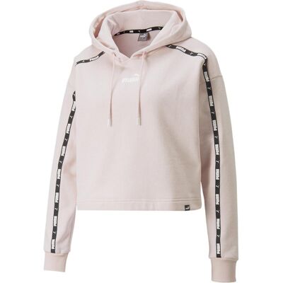Bluza z kapturem damska Puma POWER TAPE CROPPED TR różowa 84843116-S Bluza z kapturem damska Puma POWER TAPE CROPPED TR różowa 84843116-S