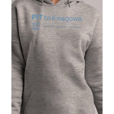 TeeLove Bluza z kapturem dla Księgowej Najlepsza Księgowa PIT Szara L TeeLove Bluza z kapturem dla Księgowej Najlepsza Księgowa PIT Szara L