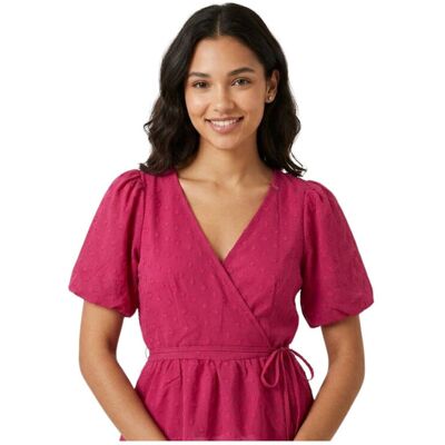 Bluzka damska Naf Naf Fanny Top luźna kopertowa przewiewna-XS Bluzka damska Naf Naf Fanny Top luźna kopertowa przewiewna-XS