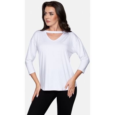 BABELL Bluzka damska oversize ALEXA biała XXL BABELL Bluzka damska oversize ALEXA biała XXL