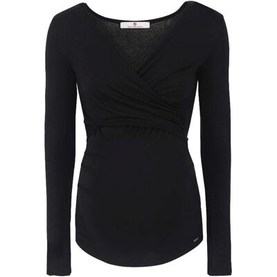 Bluzka damska z długim rękawem, ciążowa, czarna, Bellybutton Bluzka damska z długim rękawem, ciążowa, czarna, Bellybutton