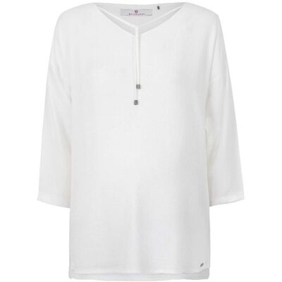 Bluzka damska z rękawem 3/4, ciążowa, ecru, Bellybutton Bluzka damska z rękawem 3/4, ciążowa, ecru, Bellybutton