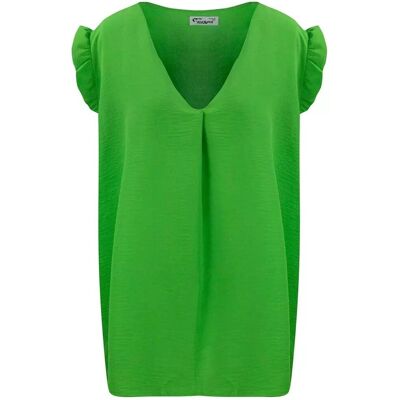 Agrafka Bluzka koszulka dekolt V krótki rękaw-5XL/6XL Agrafka Bluzka koszulka dekolt V krótki rękaw-5XL/6XL