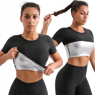 Inny producent Bluzka Odchudzająca Termiczna Krótki Rękaw 3Xl Inny producent Bluzka Odchudzająca Termiczna Krótki Rękaw 3Xl