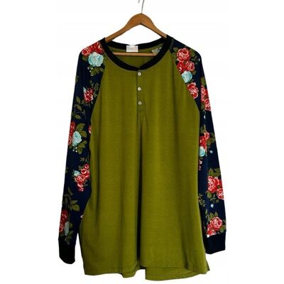 Inny producent Bluzka Zielona Damska Rozmiar Plus Size 2/3XL *LuLaRoe* Inny producent Bluzka Zielona Damska Rozmiar Plus Size 2/3XL *LuLaRoe*