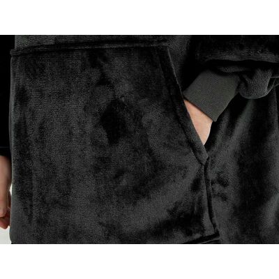 Inny producent BLUZOKOC CZARNY PONCZO BLUZA Z KAPTUREM KIESZEŃ KANGUR POLAR OVERSIZE Inny producent BLUZOKOC CZARNY PONCZO BLUZA Z KAPTUREM KIESZEŃ KANGUR POLAR OVERSIZE