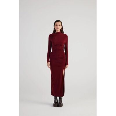 Inny producent BORDOWA SUKIENKA MAXI Z MARSZCZENIAMI DŁUGI RĘKAW L 5GA* Inny producent BORDOWA SUKIENKA MAXI Z MARSZCZENIAMI DŁUGI RĘKAW L 5GA*