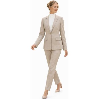 Inny producent BOSS WEŁNIANA MARYNARKA DAMSKA GŁADKA BEŻOWA Z KLAPAMI 40 1I1E Inny producent BOSS WEŁNIANA MARYNARKA DAMSKA GŁADKA BEŻOWA Z KLAPAMI 40 1I1E