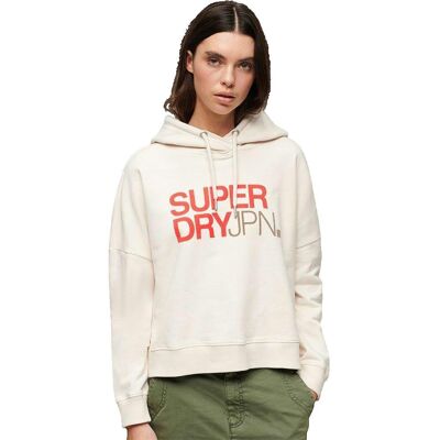Superdry W2012064A Bluza sportowa off-white - Casual Superdry W2012064A Bluza sportowa off-white - Casual