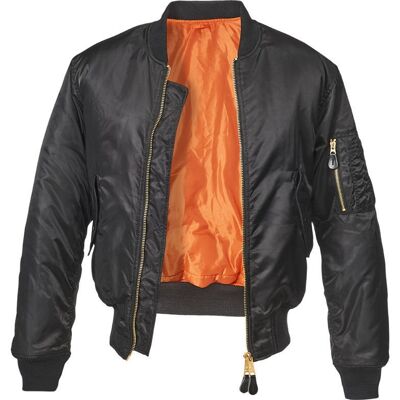 Brandit Kurtka Bomberka MA1 Czarna - Czarny - 4XL Brandit Kurtka Bomberka MA1 Czarna - Czarny - 4XL