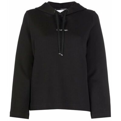 Calvin Klein czarna bluza damska z kapturem, Rozmiar XL Calvin Klein czarna bluza damska z kapturem, Rozmiar XL