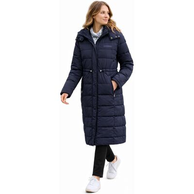 Calvin KLEIN PŁASZCZ PUCHOWY PIKOWANY DAMSKI GRANATOWY Z KAPTUREM s I4A Calvin KLEIN PŁASZCZ PUCHOWY PIKOWANY DAMSKI GRANATOWY Z KAPTUREM s I4A