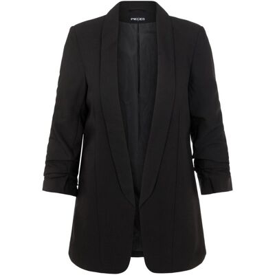 capispalla e giacche kobieta pieces 17090996 pcboss 3/4 blazer black capispalla e giacche kobieta pieces 17090996 pcboss 3/4 blazer black