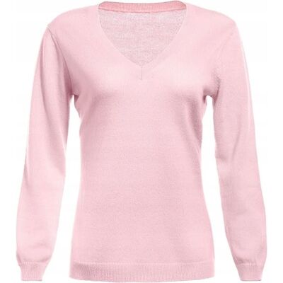 Inny producent CASHMERE PUDROWY RÓŻ SWETER DAMSKI Z DEKOLTEM V WISKOZA L 6FA Inny producent CASHMERE PUDROWY RÓŻ SWETER DAMSKI Z DEKOLTEM V WISKOZA L 6FA