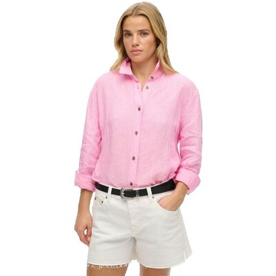 Superdry Casual Linen Boyfriend Koszula Superdry Casual Linen Boyfriend Koszula
