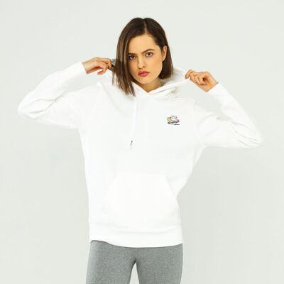 Champion Wmns City Snack Organic Cotton Blend Hoodie White - M Champion Wmns City Snack Organic Cotton Blend Hoodie White - M