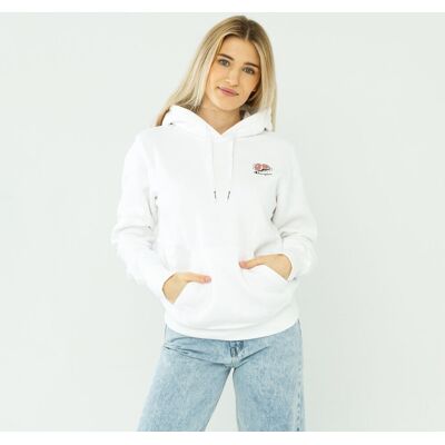 Champion Wmns City Snack Organic Cotton Blend Hoodie White - S Champion Wmns City Snack Organic Cotton Blend Hoodie White - S