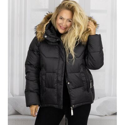 Agrafka Ciepła kurtka zimowa dłuższa bomberka WINTER QUEEN-3XL Agrafka Ciepła kurtka zimowa dłuższa bomberka WINTER QUEEN-3XL
