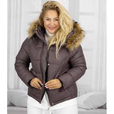 Agrafka Ciepła kurtka zimowa dłuższa bomberka WINTER QUEEN-L Agrafka Ciepła kurtka zimowa dłuższa bomberka WINTER QUEEN-L