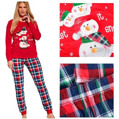 CORNETTE Piżama Damska 100% Bawełna SNOWMAN Rozmiar XXL CORNETTE Piżama Damska 100% Bawełna SNOWMAN Rozmiar XXL
