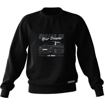 Inny producent Czarna bluza BMW E30 Build your dreams-3XL Inny producent Czarna bluza BMW E30 Build your dreams-3XL