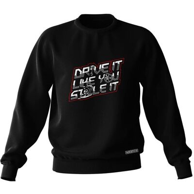 Inny producent Czarna bluza DRIVE LIKE YOU STOLE IT-3XL Inny producent Czarna bluza DRIVE LIKE YOU STOLE IT-3XL
