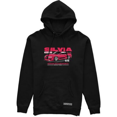 Inny producent Czarna bluza z kapturem NISSAN SILVIA S14 WIDE BODY-L Inny producent Czarna bluza z kapturem NISSAN SILVIA S14 WIDE BODY-L