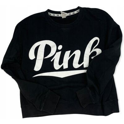 Inny producent Czarna bluzka damska bluza rękaw PINK L Inny producent Czarna bluzka damska bluza rękaw PINK L