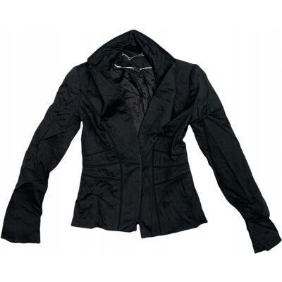 inna (Inny) Czarna marynarka damska WHITE BLACK XS inna (Inny) Czarna marynarka damska WHITE BLACK XS