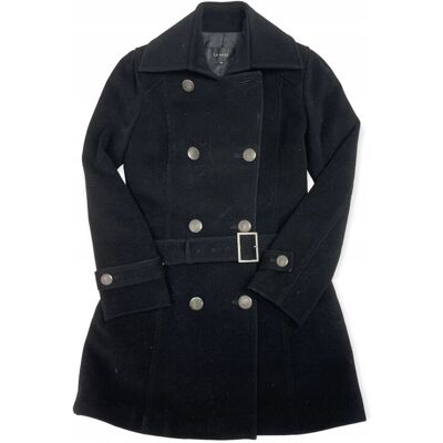 Inny producent Czarny elegancki płaszcz damski LE SOUK 38 Inny producent Czarny elegancki płaszcz damski LE SOUK 38