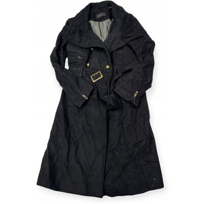 inna (Inny) Czarny płaszcz damski BCBG MAXAZRIA S inna (Inny) Czarny płaszcz damski BCBG MAXAZRIA S