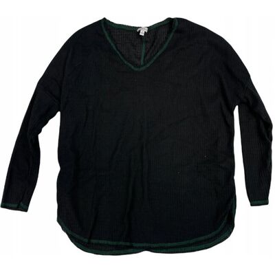 Inny producent Czarny sweter damski bluzka White Birch L Inny producent Czarny sweter damski bluzka White Birch L