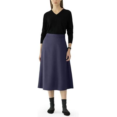 Inny producent Damska Bawełniana Spódnica Midi Elegancka Rozkloszowana Granatowa XL Inny producent Damska Bawełniana Spódnica Midi Elegancka Rozkloszowana Granatowa XL