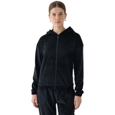 Damska bluza 4F z kapturem SWSF1818 czarny 20S S Damska bluza 4F z kapturem SWSF1818 czarny 20S S