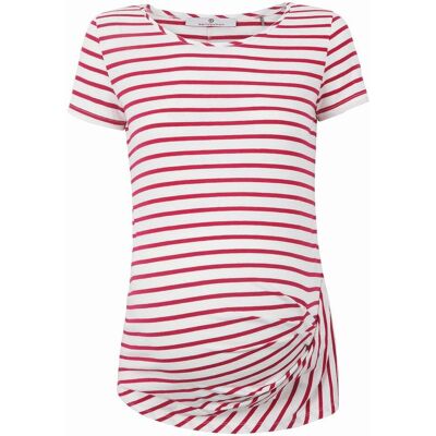 Damska bluza ciążowa w paski czerwona Bellybutton Maternity, r.M Damska bluza ciążowa w paski czerwona Bellybutton Maternity, r.M