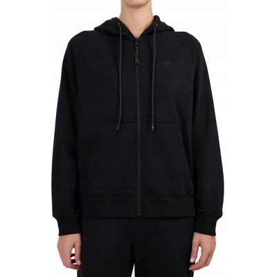 Damska bluza dresowa 4F rozpinana z kapturem SWSF2535 czarny 20S L Damska bluza dresowa 4F rozpinana z kapturem SWSF2535 czarny 20S L
