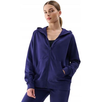 Damska bluza dresowa 4F z kapturem MM00 SWSF1763 031S fioletowy XXL Damska bluza dresowa 4F z kapturem MM00 SWSF1763 031S fioletowy XXL