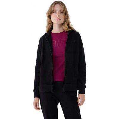 Damska bluza dresowa 4F z kapturem MM00 SWSF1763 20S czarny S Damska bluza dresowa 4F z kapturem MM00 SWSF1763 20S czarny S