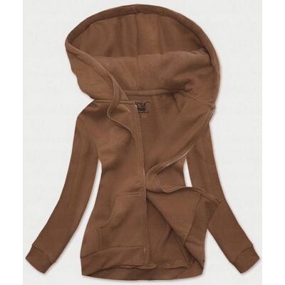 J STYLE Damska bluza dresowa z kapturem rozpinana ocieplana S brązowa J STYLE Damska bluza dresowa z kapturem rozpinana ocieplana S brązowa
