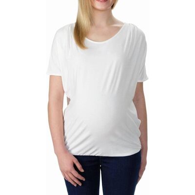 Damska bluzka ciążowa krótki rękaw biała Bellybutton Maternity, r.M Damska bluzka ciążowa krótki rękaw biała Bellybutton Maternity, r.M