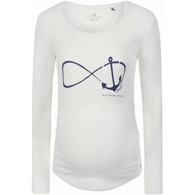 Damska bluzka ciążowa z długim rękawem biała Bellybutton Maternity, r.XL Damska bluzka ciążowa z długim rękawem biała Bellybutton Maternity, r.XL