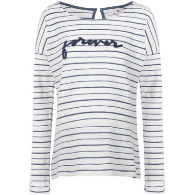 Damska bluzka ciążowa z długim rękawem w paski szara Bellybutton Maternity, r.XL Damska bluzka ciążowa z długim rękawem w paski szara Bellybutton Maternity, r.XL