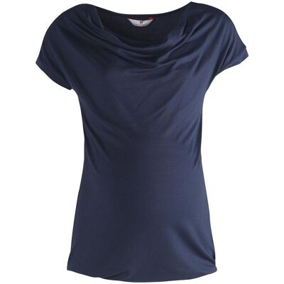 Damska bluzka ciążowa z marszczeniami niebieska BellyButton Maternity, r.L Damska bluzka ciążowa z marszczeniami niebieska BellyButton Maternity, r.L