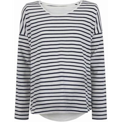 Damska bluzka do karmienia w paski niebieska Bellybutton Maternity, r.XL Damska bluzka do karmienia w paski niebieska Bellybutton Maternity, r.XL