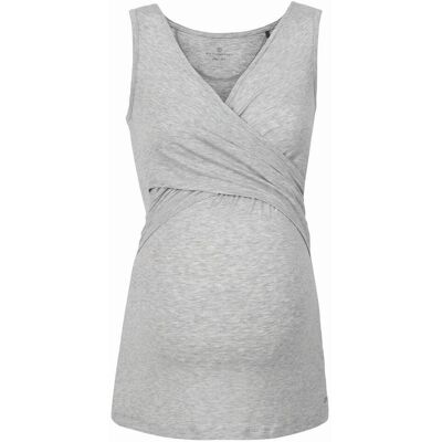 BellyButton Damska bluzka do karmienia z krótkim rękawem szara Bellybuton Maternity, r.XS BellyButton Damska bluzka do karmienia z krótkim rękawem szara Bellybuton Maternity, r.XS
