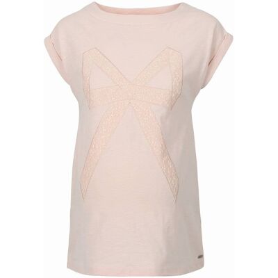 Damska bluzka z kokardką jasnoróżowa Bellybutton Maternity, r.S Damska bluzka z kokardką jasnoróżowa Bellybutton Maternity, r.S
