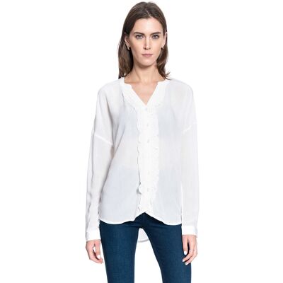 Damska Koszula Mustang Edda V Ruffles 1008915 2020-36 S Damska Koszula Mustang Edda V Ruffles 1008915 2020-36 S