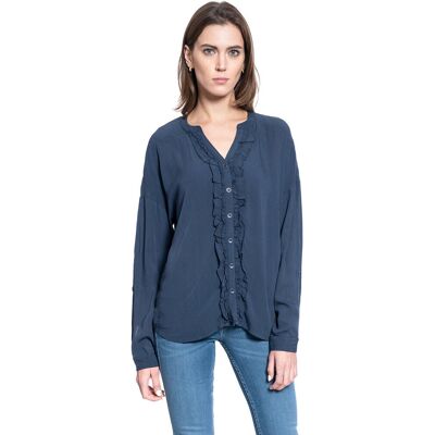 Damska Koszula Mustang Edda V Ruffles 1008915 4085-36 S Damska Koszula Mustang Edda V Ruffles 1008915 4085-36 S