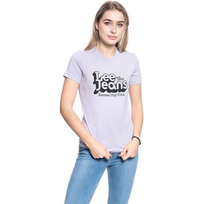 Damska koszulka t-shirt Lee SLIM LOGO TEE S Damska koszulka t-shirt Lee SLIM LOGO TEE S