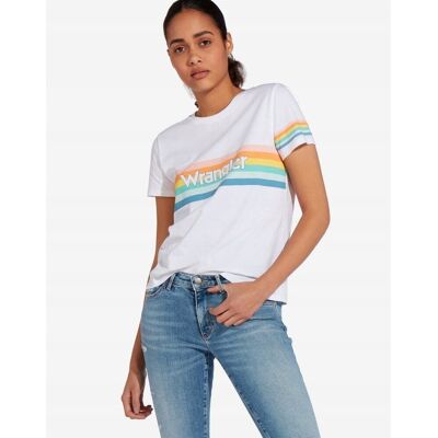 Damska koszulka t-shirt Wrangler RAINBOW TEE XS Damska koszulka t-shirt Wrangler RAINBOW TEE XS